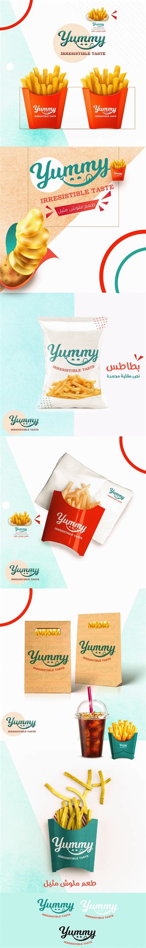 Yummy logo on Behance