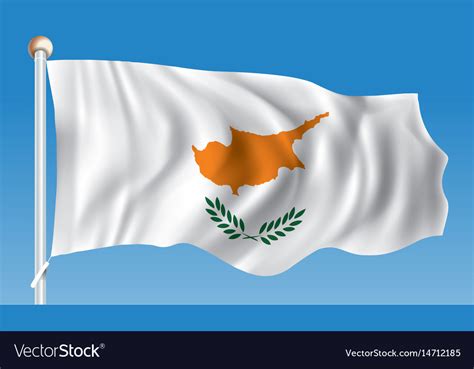 Flag of cyprus Royalty Free Vector Image - VectorStock