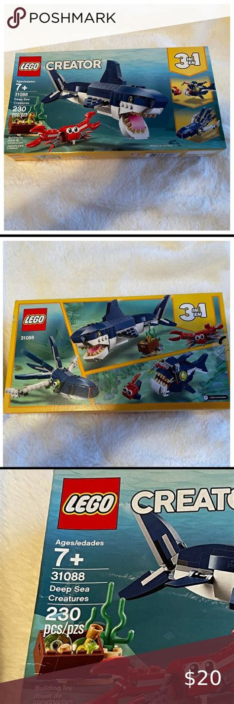 Lego Creators 3in1 Deep Sea Creatures | Deep sea creatures, Sea creatures, Lego creator