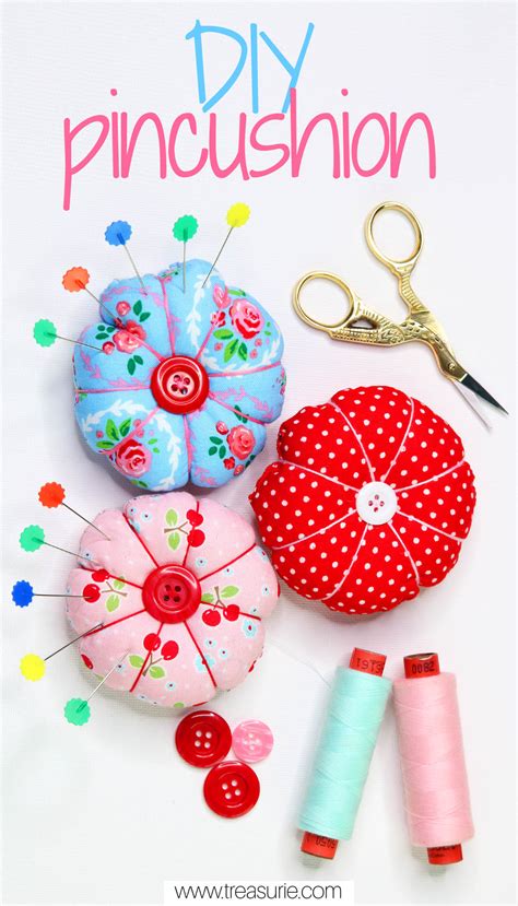 DIY Pin Cushion - Cute Pincushion Tutorial | TREASURIE