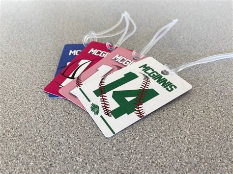 Sports Bag Tags | Personalized Lineup Cards