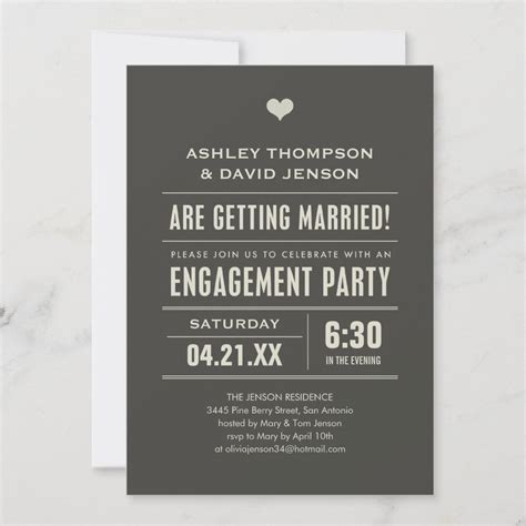 Engagement Party Invitations | Zazzle