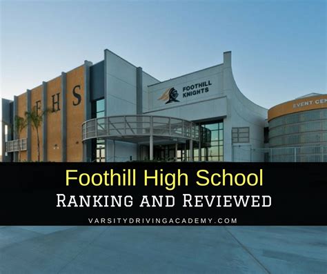 Foothill High School in Tustin - Ratings to Know - Varsity Driving Academy