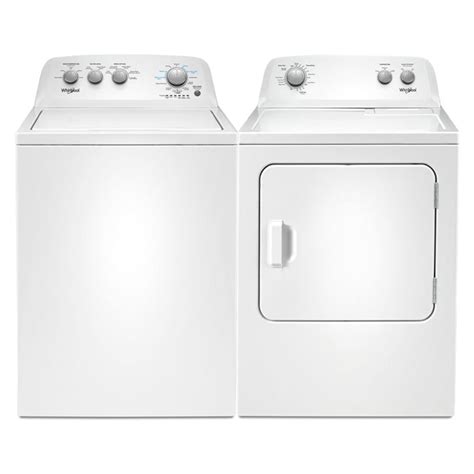 Whirlpool Top Load Washer and Electric Dryer Set in White | The Home ...