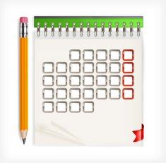 Pencil & calendar free image download