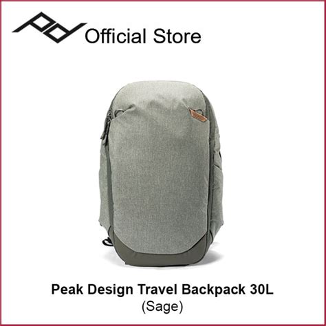 Peak Design Travel Backpack 30L — (Black / Sage / Midnight) | Lazada ...