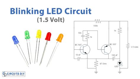 Blinking LED Circuit (1.5 Volt)