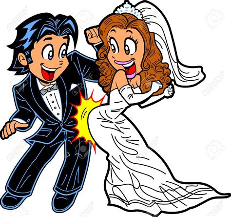 Cartoon Wedding Couple Clipart | Free download on ClipArtMag