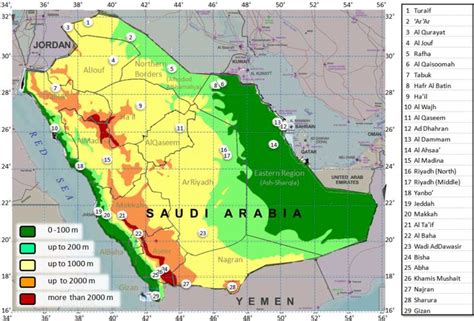 Europe Physical Map Of Arabia