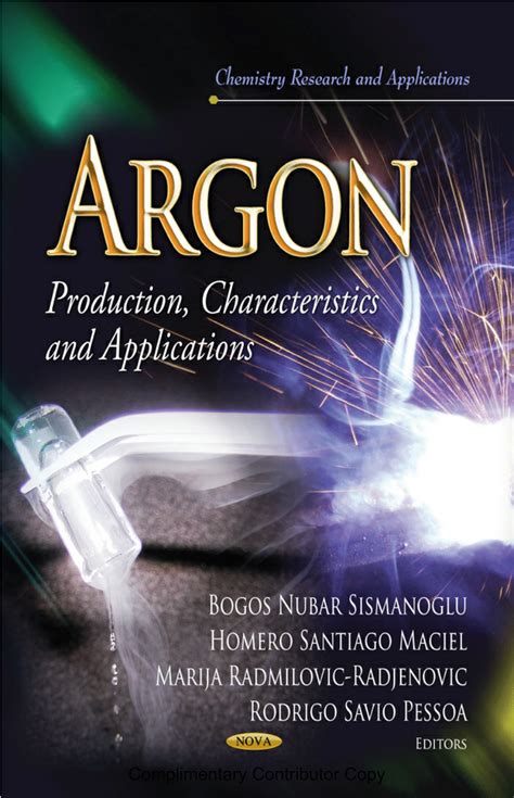 (PDF) Argon properties, production and recent applications