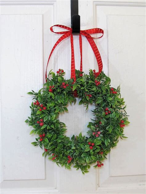 Small Christmas Red Berry Wreath Condo Door Wreaths | Etsy | Christmas ...