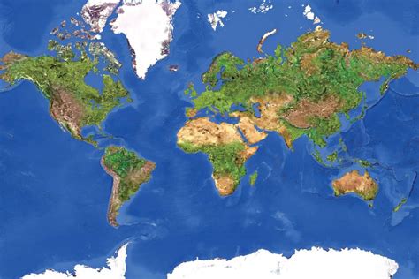 Planet Earth Map – Print A Wallpaper