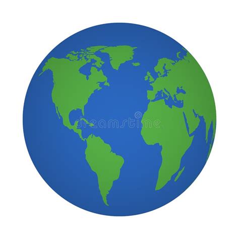 Planet Earth Icon. Environment Planet, Map World. Circle Globe, World ...