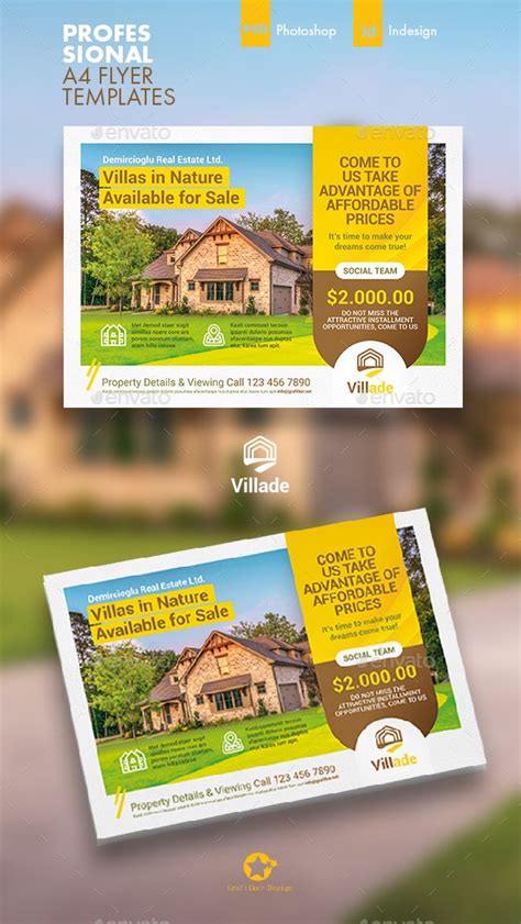 Real Estate Flyer Templates, Print Templates | GraphicRiver