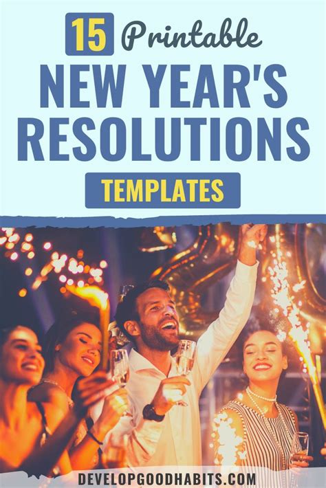 15 Printable New Year’s Resolutions Templates for 2023 – ReportWire