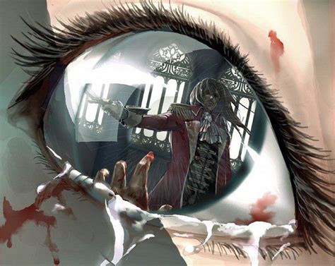 creepy anime eye reflection | Art: anime, cartoon, drawing, gaming, etc | Pinterest | Eyes ...