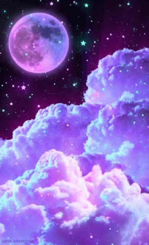 Galaxy Stars GIF - Galaxy Stars Purple - Discover & Share GIFs | Gece ...