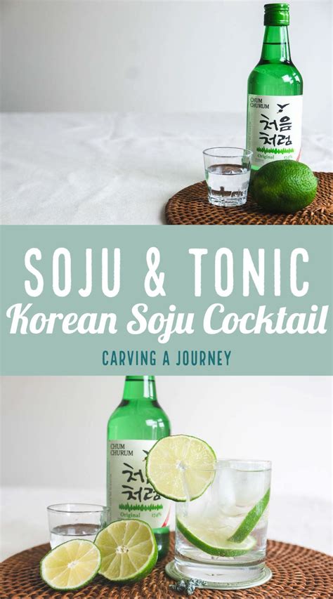 Soju Cocktail Recipe: Soju and Tonic - Carving A Journey | Recipe | Soju cocktail, Cocktail ...