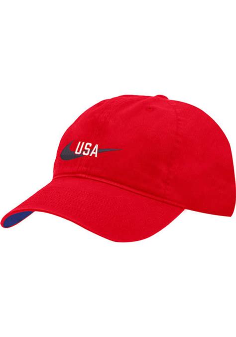 Nike USWNT Swoosh Campus Adjustable Hat - Red