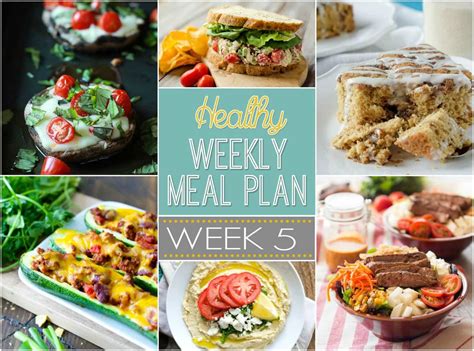 Healthy Weekly Meal Plan #5 - Yummy Healthy Easy