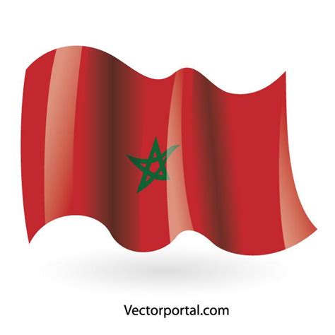 Moroccan flag image Royalty Free Stock SVG Vector