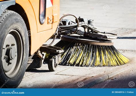 Street sweeper machine stock photo. Image of contemporary - 28048916