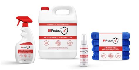 BRProtect Antimicrobial Surface Coating Spray and Microfibre Cloth