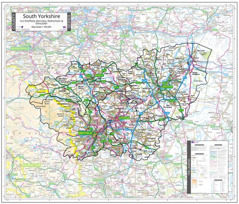 South Yorkshire County Map (2021) – Map Logic