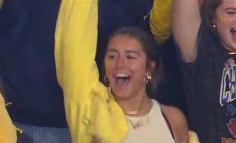 JJ McCarthy's Girlfriend Goes Viral During Michigan-TCU Fiesta Bowl ...