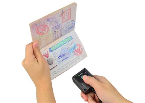 Mini Size Passport Barcode Reader , OCR MRZ Code Reader for ID Card Scaning