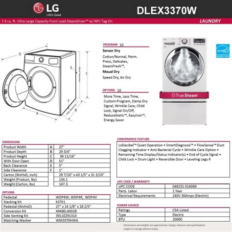 LG Washer & Dryer Set w/CHROME TRIM