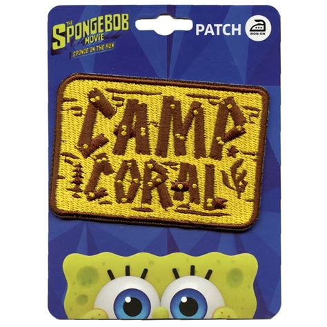 Spongebob Squarepants Camp Coral Patch Funny Kids Television Embroidered Iron On – Patch Collection