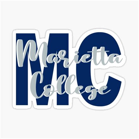 "Marietta College" Sticker for Sale by Kmhelton | Redbubble