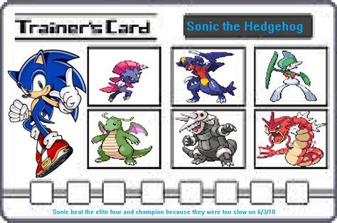 Sonic the Hedgehog's Pokemon Trainer Card by LeanGreenMachine on DeviantArt