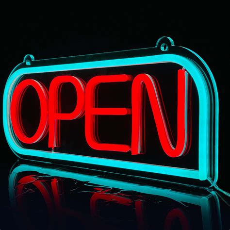 LED Neon OPEN Sign for Business Neon Acrylic Light up Sign for Stores ...