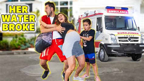 My WATER BROKE Prank!! UNEXPECTED 😱 | The Royalty Family - YouTube