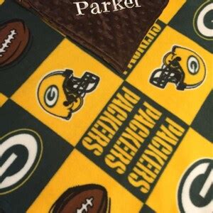 Personalized Green Bay Packers Baby Blanket Toddler Custom | Etsy