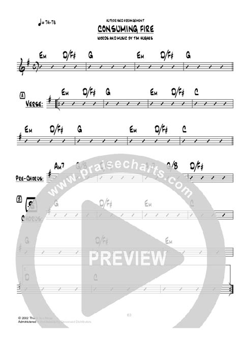 Consuming Fire Chords PDF (Hillsong UNITED) - PraiseCharts