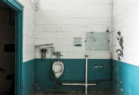 Male toilet in an abandoned building. Original image from … | Flickr
