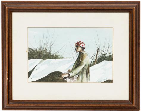 Donny Finley "Laundry" Figural Watercolor Painting sold at auction on ...