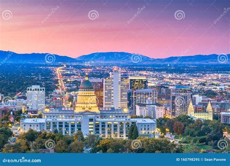 Salt Lake City, Utah, USA Downtown Stock Image - Image of city, high ...