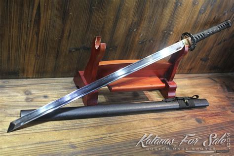 T10 Clay Tempered Ninja Sword Ninjato with Iron Phoenix Tsuba - Katanas For Sale