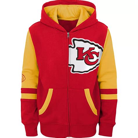 Outerstuff Boys' Kansas City Chiefs Stadium Full-Zip Fleece Hoodie | Academy