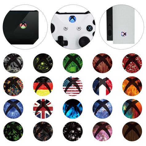 Amazon.com: eXtremeRate 60 pcs Custom Home Button Power Switch Stickers Skin Cover for Xbox ...