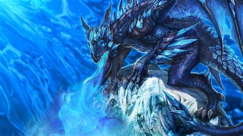 Ice Dragon Wallpaper - Blue Dragon Wallpaper Hd (#2843838) - HD ...