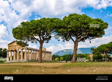 Temple of Athena at Paestum Stock Photo - Alamy