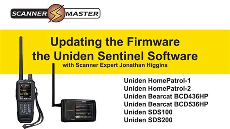 Uniden HomePatrol Series Scanners | Updating the Firmware with Uniden Sentinel Software - YouTube