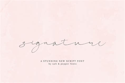 Signature Script Font (Cursive Fonts, Handwritten Fonts, Calligraphy ...