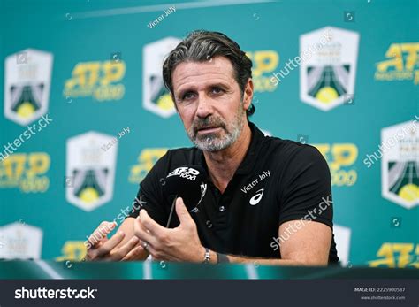 Patrick Mouratoglou Coach Holger Rune During Stock Photo 2225900587 ...