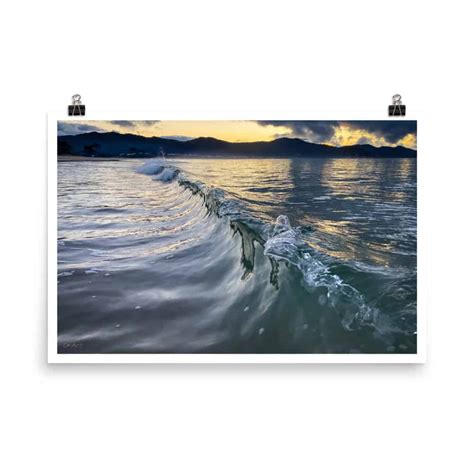 Luster Photo Print - Wave To Sunset - Cain Lazenby's Creative Products